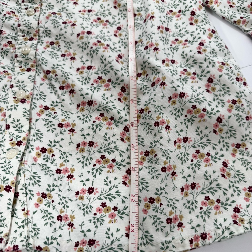 Hope & Henry Cream Floral Peter Pan Collar Dress 6 Organic Cotton - Picture 8 of 13
